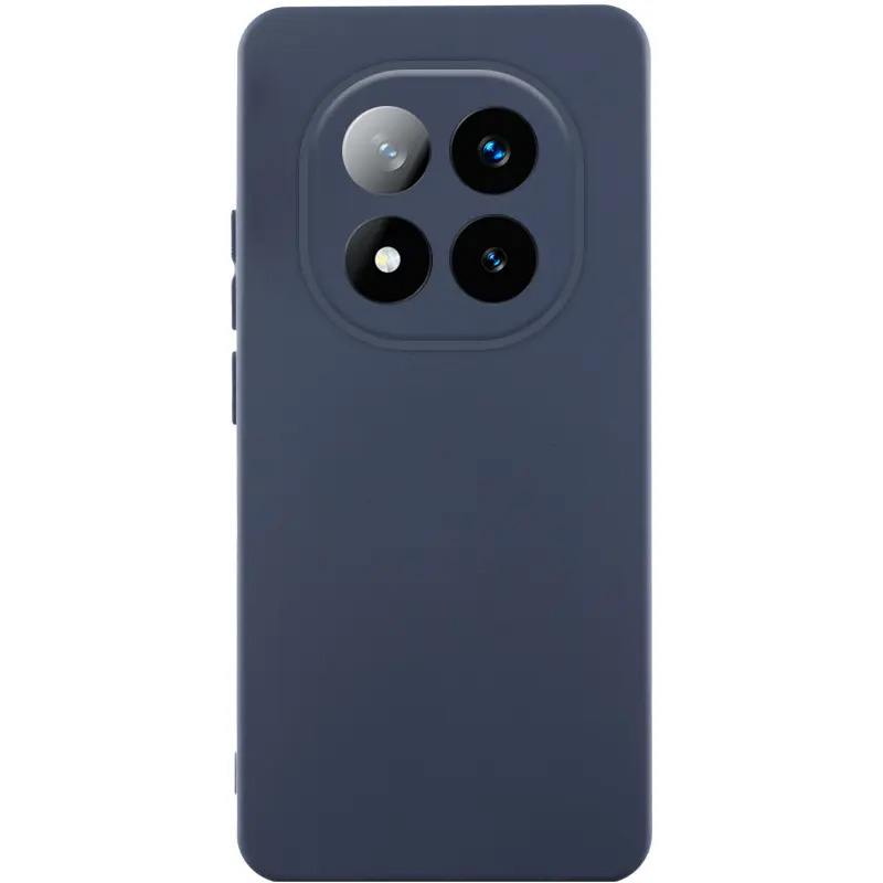 Чохол TPU GETMAN Liquid Silk Full Camera для Xiaomi Redmi Note 14 Pro+ 5G Midnight Blue
