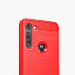 Чохол Lenuo Carbon Fiber для Motorola G8 Power Red