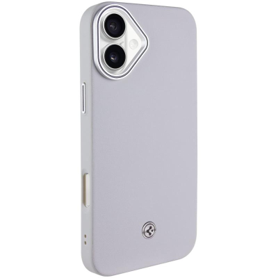 Чохол Spigen PC+Leather with MagSafe для Apple iPhone 16 Grey