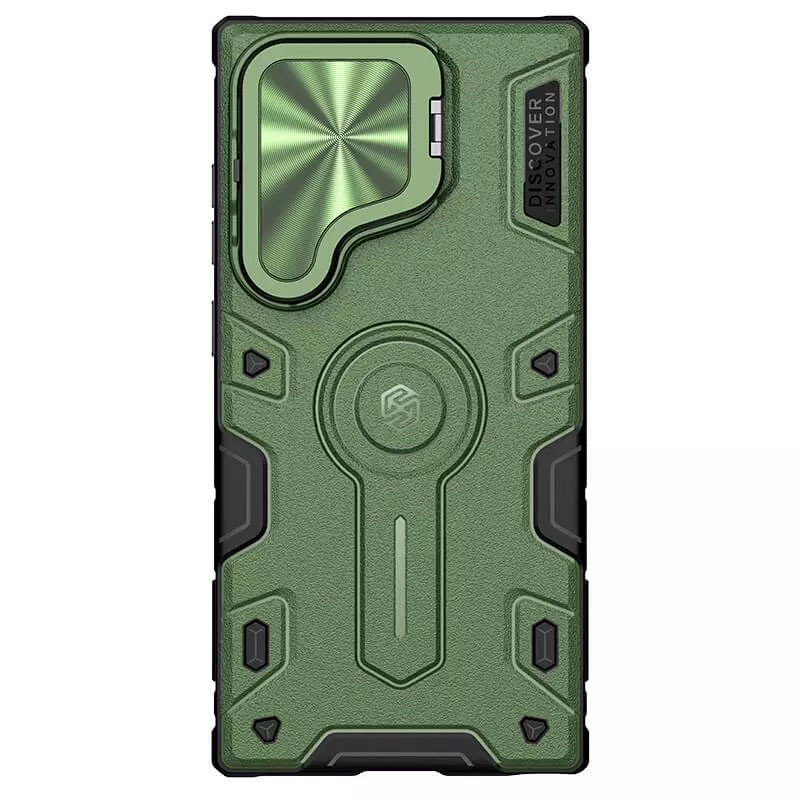 TPU+PC чохол Nillkin CamShield Armor Prop для Samsung Galaxy S25 Ultra Dark Green