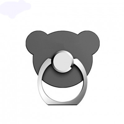 Кольцо-держатель Медведь для смартфона / планшета Black