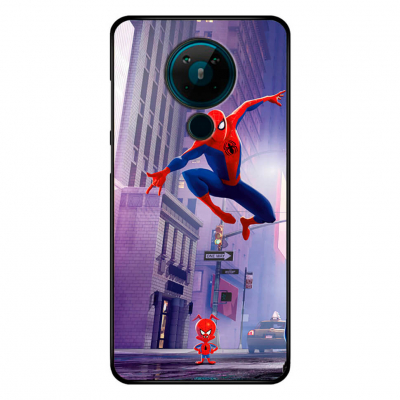 Чехол Shell Print для Nokia 5.3 Spider-Man City
