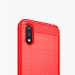 Чохол Lenuo Carbon Fiber для Samsung Galaxy A01 A015F Red