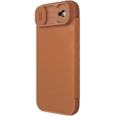 Шкіряний чохол-книжка Nillkin Qin Pro Camshield для Apple iPhone 17 Air Brown