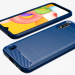 Чохол Lenuo Carbon Fiber для Samsung Galaxy A01 A015F Navy Blue