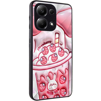 TPU+PC чохол Prisma Fluffie для Xiaomi Poco X6 / Note 13 Pro 5G Strawberry