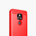 Чехол Lenuo Carbon Fiber для Motorola E7 Plus Red