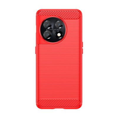 Чохол Lenuo Carbon Fiber для OnePlus 11 Red