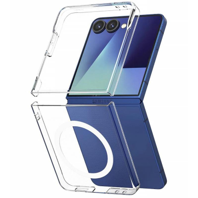 Чохол Spigen Ultra Hybrid (MagFit) для Samsung Galaxy Flip 7 Прозорий