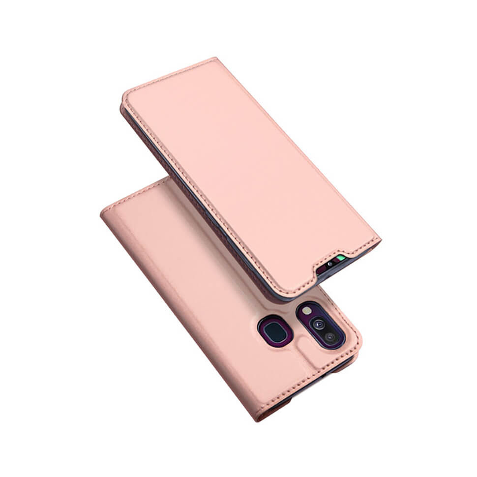 Чехол-книжка Dux Ducis Skin Pro для Samsung Galaxy A40 A405F Розовое Золото