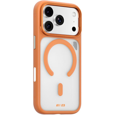 TPU+PC чохол Blueo Frosted Heat Dissipation Stand with MagSafe для Apple iPhone 17 Pro Помаранчевий