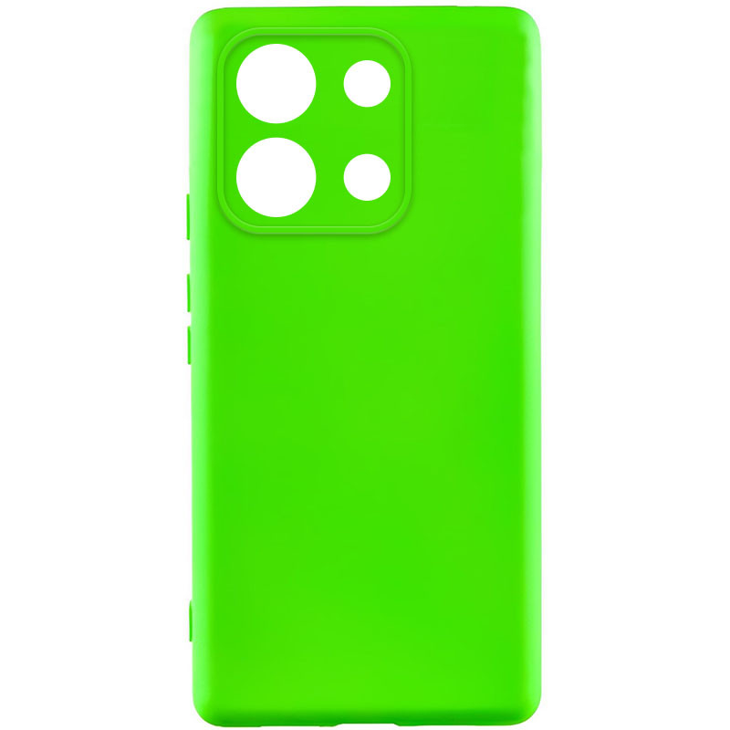 Чохол Silicone Cover Lakshmi із Захистом Камери (AA) для Xiaomi Redmi Note 13 Pro 4G / Poco M6 Pro 4G Neon Green