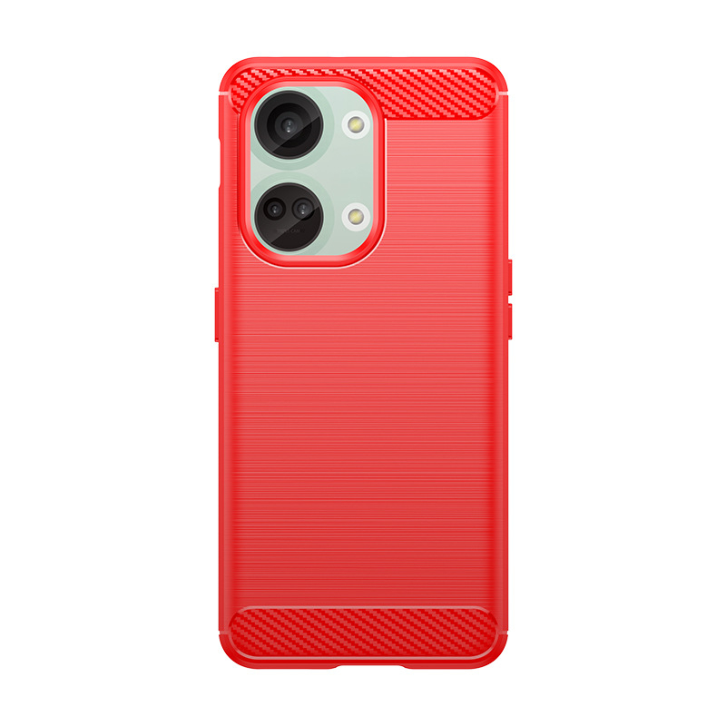 Чохол Lenuo Carbon Fiber для OnePlus Nord 3 5G Red