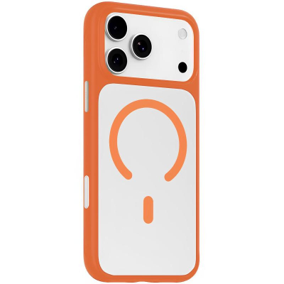 TPU+PC чохол Blueo Skin Friendly Frosted with MagSafe для Apple iPhone 17 Pro Помаранчевий