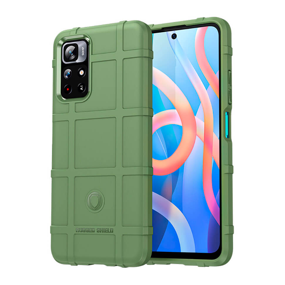 Чохол Lenuo Rugged Shield для Poco M4 Pro 5G / Redmi Note 11 5G Green