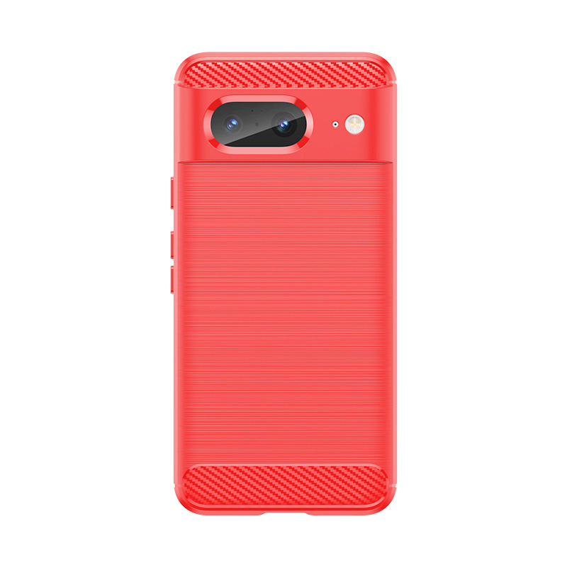 Чохол Lenuo Carbon Fiber для Google Pixel 8 Red